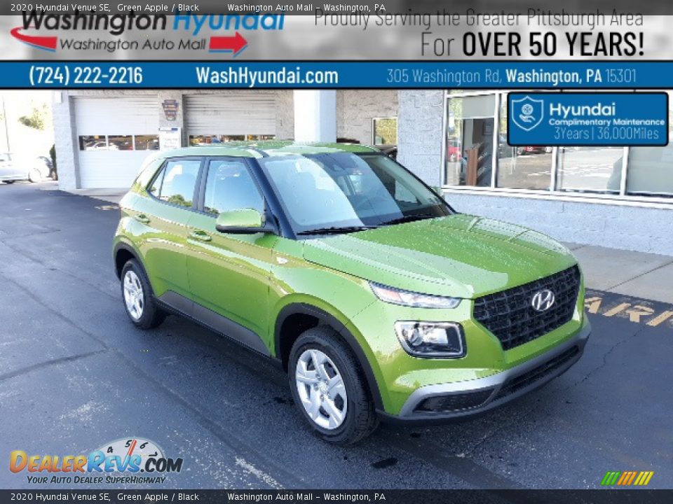 2020 Hyundai Venue SE Green Apple / Black Photo #1