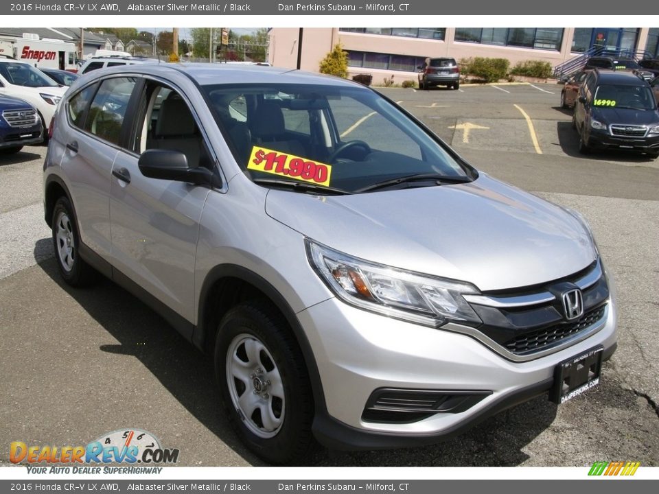 2016 Honda CR-V LX AWD Alabaster Silver Metallic / Black Photo #3