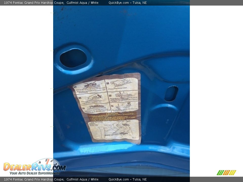 1974 Pontiac Grand Prix Hardtop Coupe Trunk Photo #6