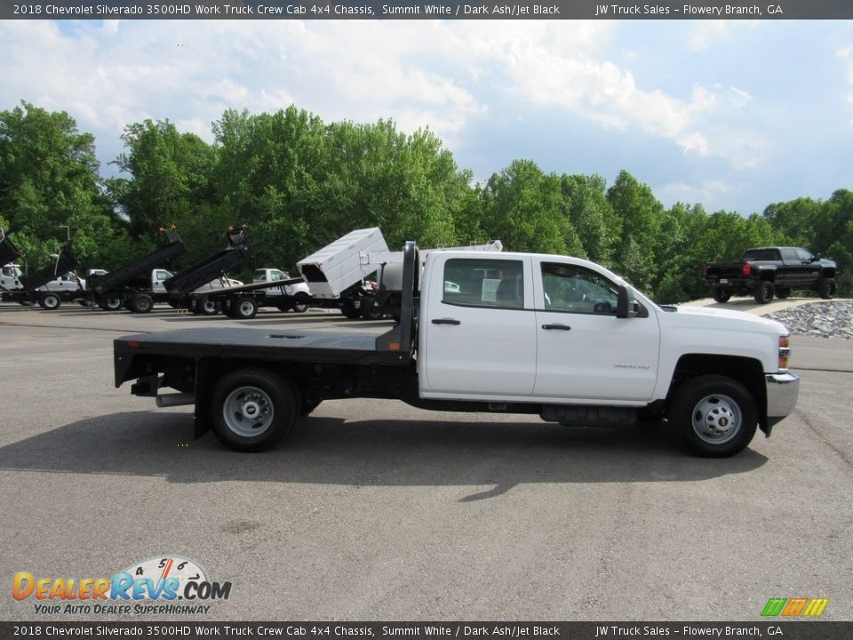 Summit White 2018 Chevrolet Silverado 3500HD Work Truck Crew Cab 4x4 Chassis Photo #4