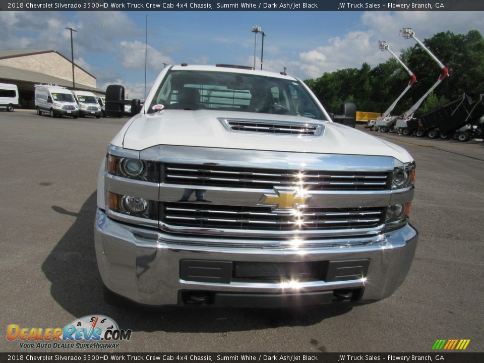 2018 Chevrolet Silverado 3500HD Work Truck Crew Cab 4x4 Chassis Summit White / Dark Ash/Jet Black Photo #6