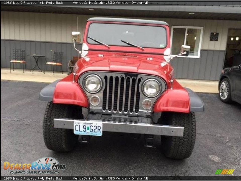 1986 Jeep CJ7 Laredo 4x4 Red / Black Photo #5