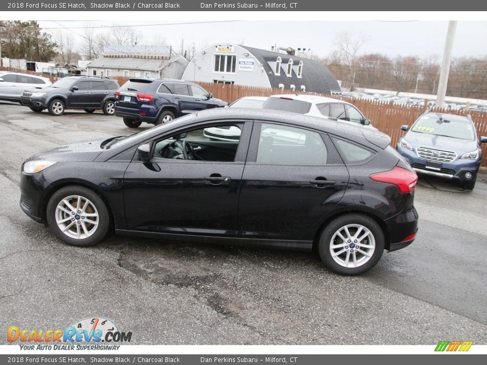 2018 Ford Focus SE Hatch Shadow Black / Charcoal Black Photo #8