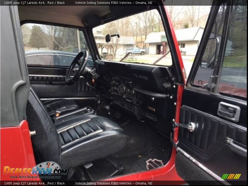 1986 Jeep CJ7 Laredo 4x4 Red / Black Photo #8