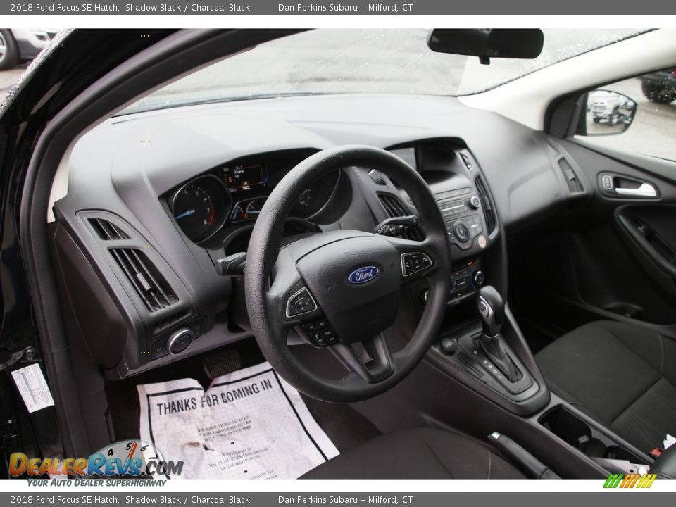 2018 Ford Focus SE Hatch Shadow Black / Charcoal Black Photo #10