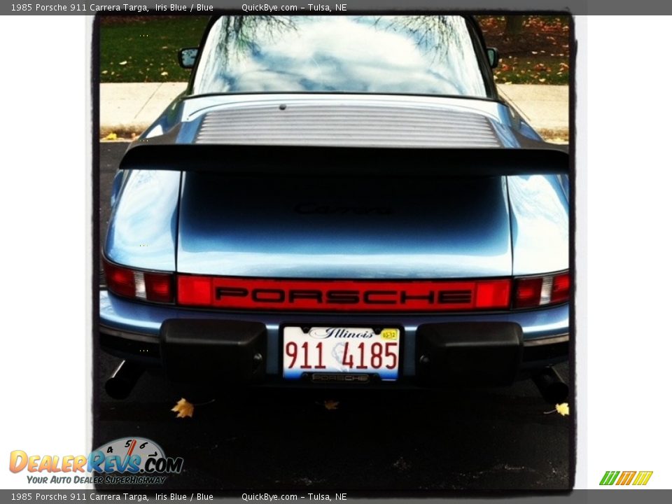 1985 Porsche 911 Carrera Targa Iris Blue / Blue Photo #5