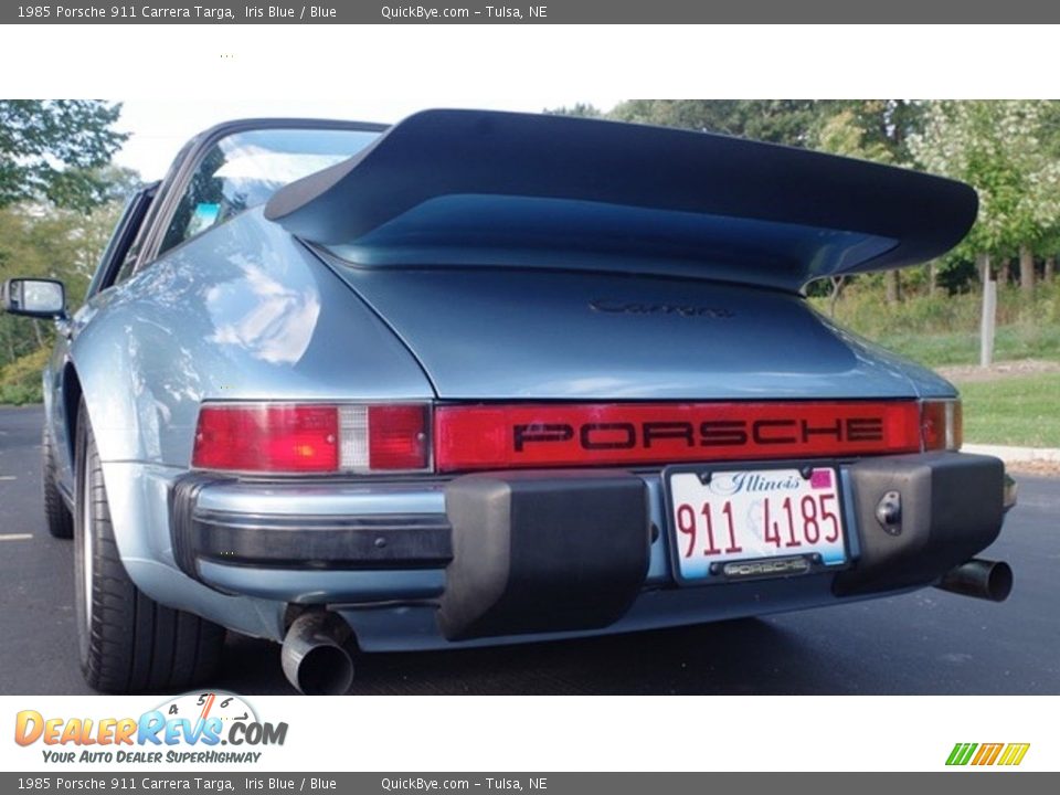 1985 Porsche 911 Carrera Targa Iris Blue / Blue Photo #8
