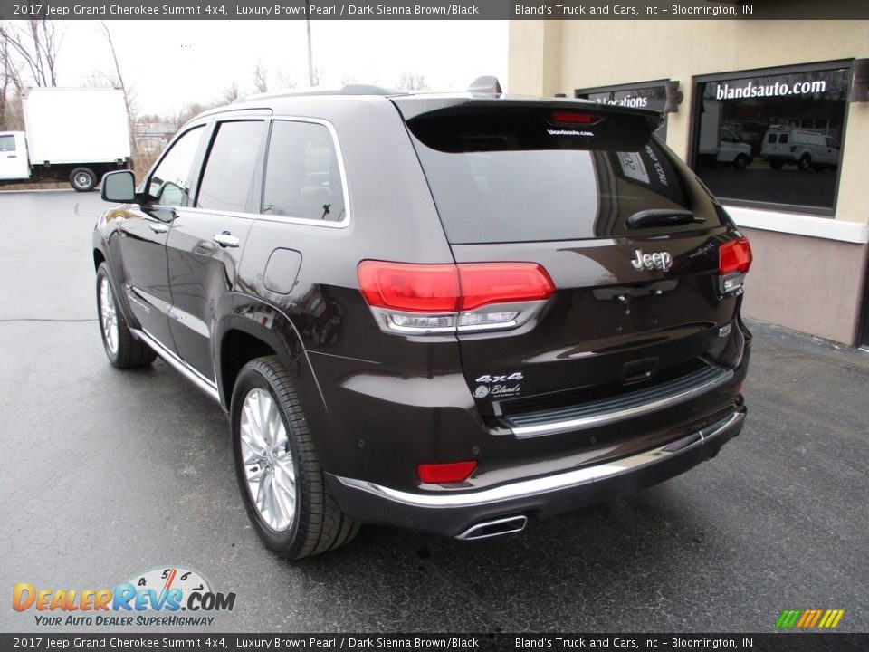 2017 Jeep Grand Cherokee Summit 4x4 Luxury Brown Pearl / Dark Sienna Brown/Black Photo #3