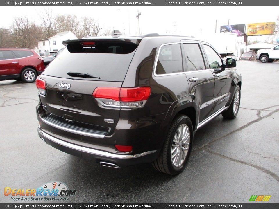 2017 Jeep Grand Cherokee Summit 4x4 Luxury Brown Pearl / Dark Sienna Brown/Black Photo #4