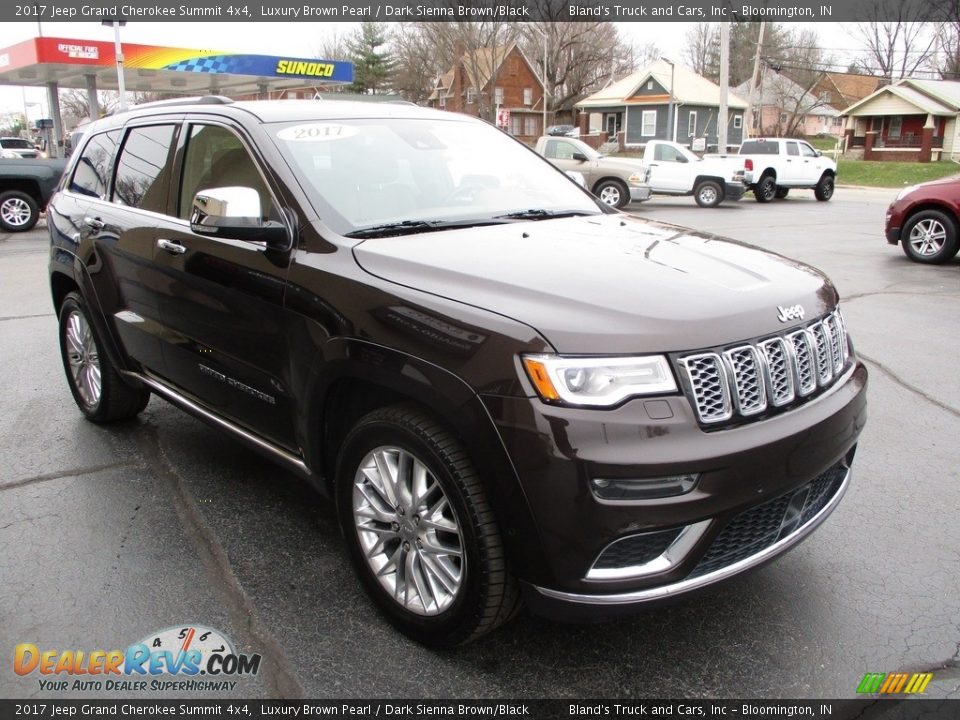2017 Jeep Grand Cherokee Summit 4x4 Luxury Brown Pearl / Dark Sienna Brown/Black Photo #5