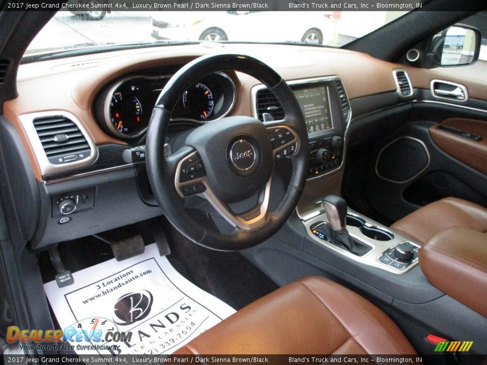 2017 Jeep Grand Cherokee Summit 4x4 Luxury Brown Pearl / Dark Sienna Brown/Black Photo #6