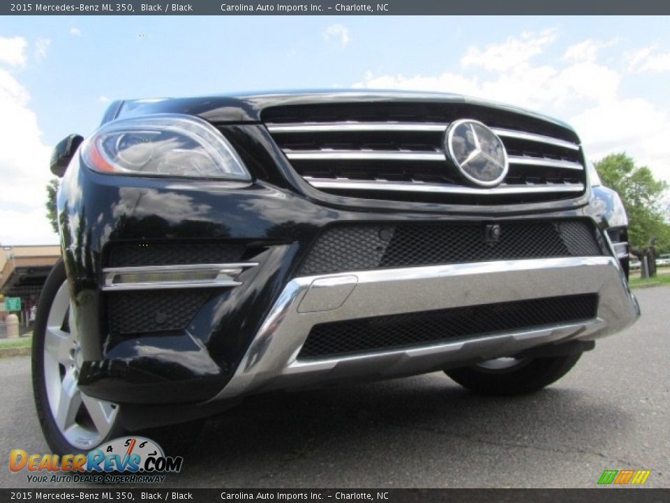 2015 Mercedes-Benz ML 350 Black / Black Photo #2