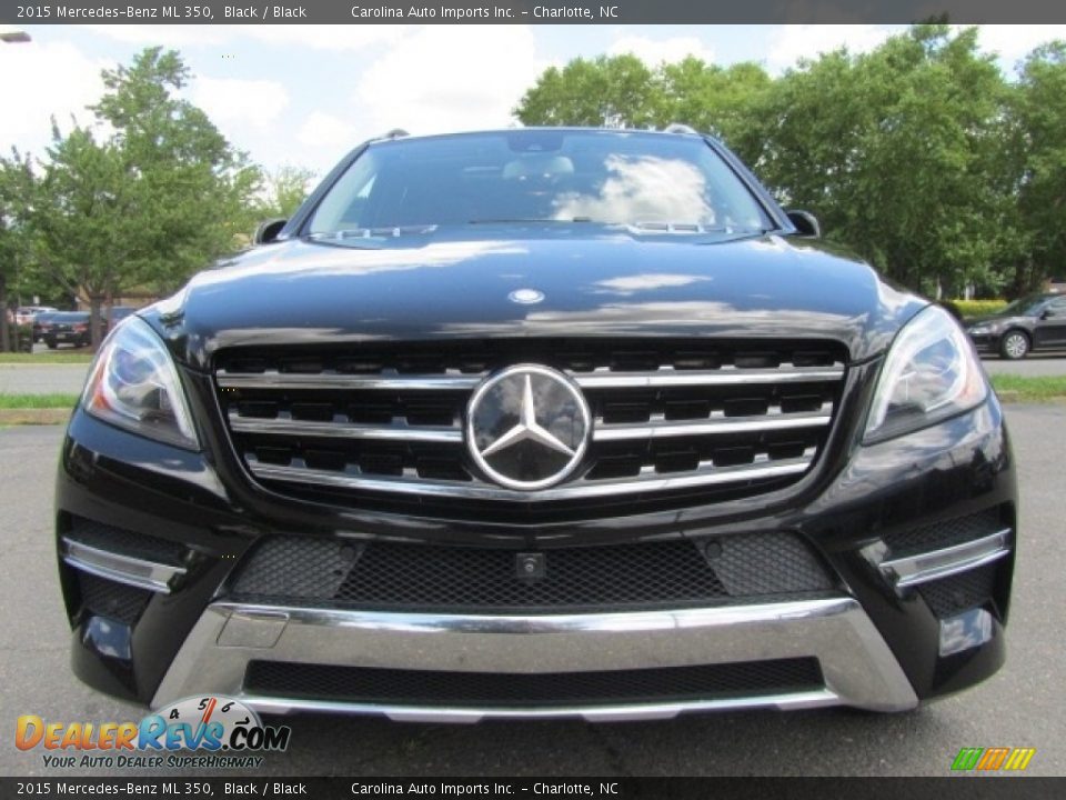 2015 Mercedes-Benz ML 350 Black / Black Photo #4