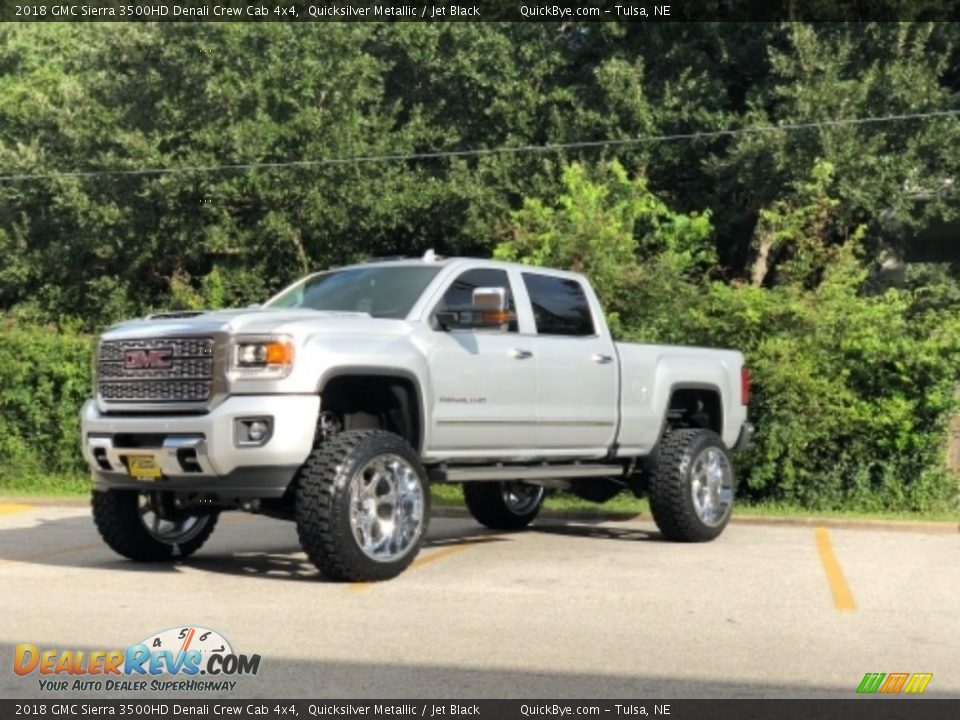 2018 GMC Sierra 3500HD Denali Crew Cab 4x4 Quicksilver Metallic / Jet Black Photo #1
