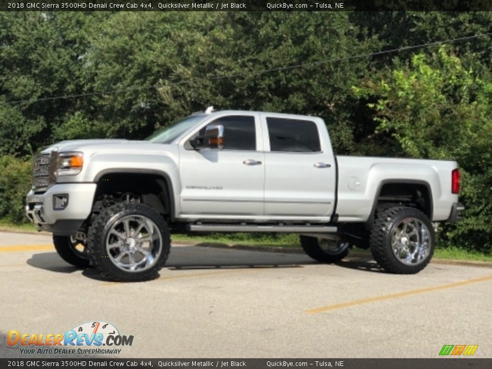 2018 GMC Sierra 3500HD Denali Crew Cab 4x4 Quicksilver Metallic / Jet Black Photo #2