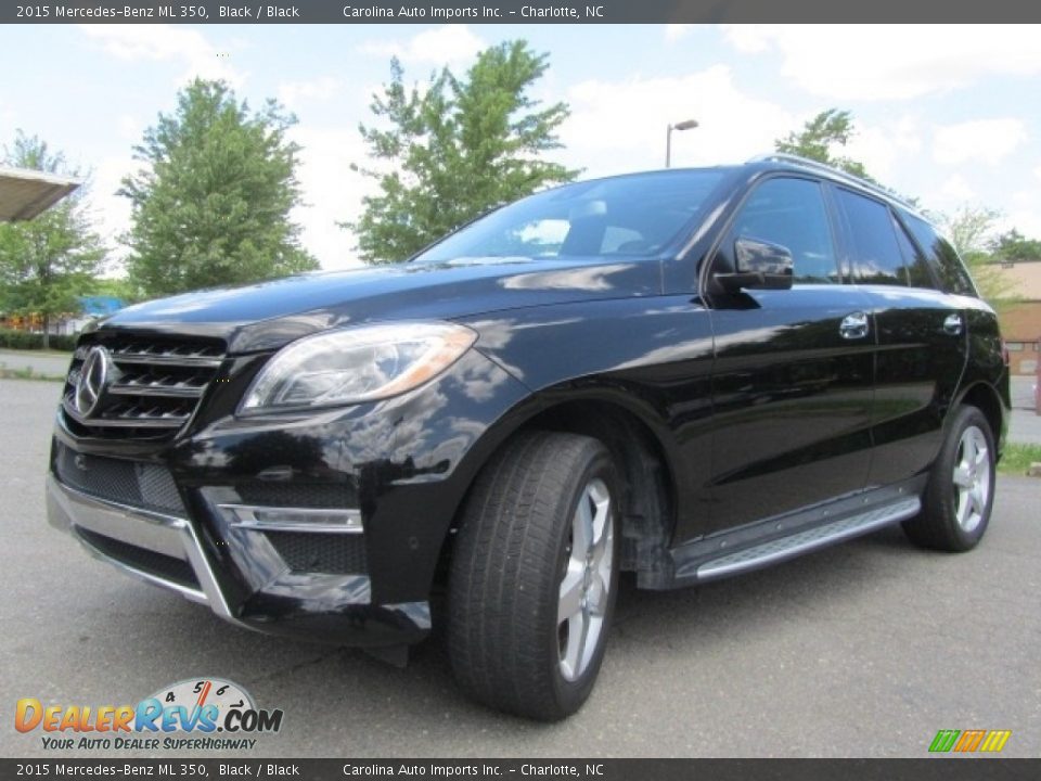 2015 Mercedes-Benz ML 350 Black / Black Photo #6