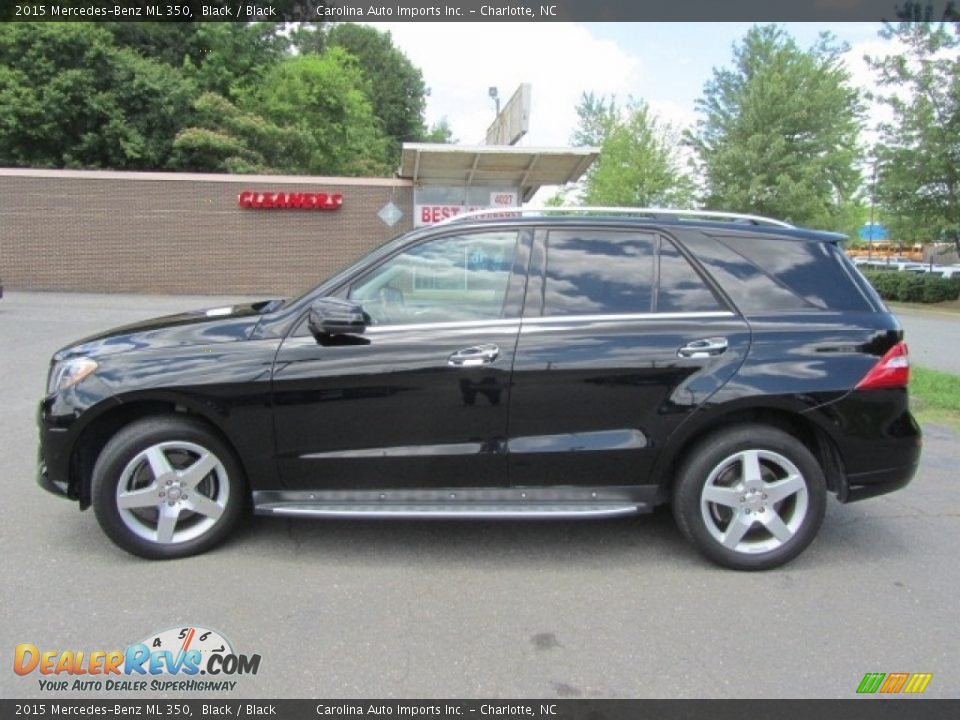 2015 Mercedes-Benz ML 350 Black / Black Photo #7