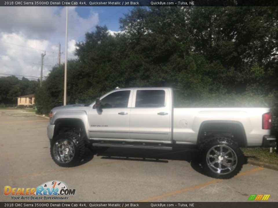 2018 GMC Sierra 3500HD Denali Crew Cab 4x4 Quicksilver Metallic / Jet Black Photo #3