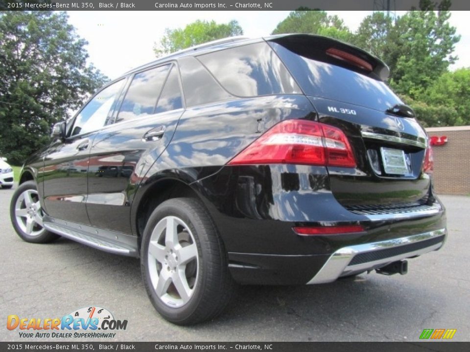 2015 Mercedes-Benz ML 350 Black / Black Photo #8