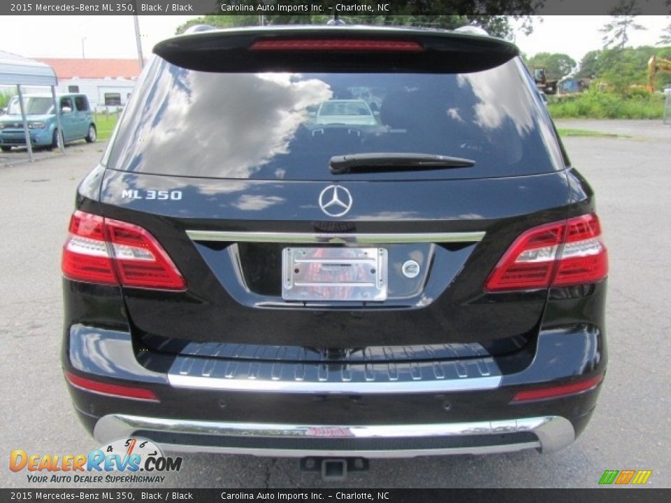 2015 Mercedes-Benz ML 350 Black / Black Photo #9