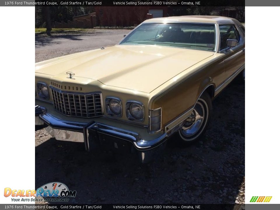1976 Ford Thunderbird Coupe Gold Starfire / Tan/Gold Photo #1