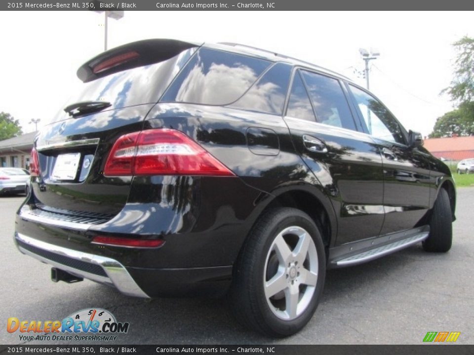 2015 Mercedes-Benz ML 350 Black / Black Photo #10