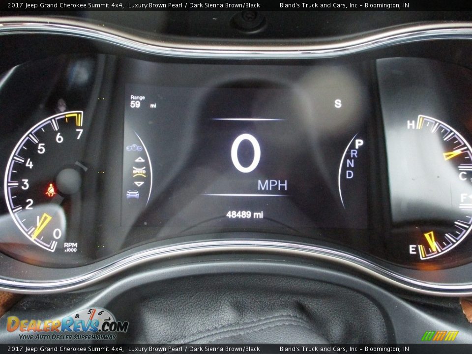 2017 Jeep Grand Cherokee Summit 4x4 Luxury Brown Pearl / Dark Sienna Brown/Black Photo #18