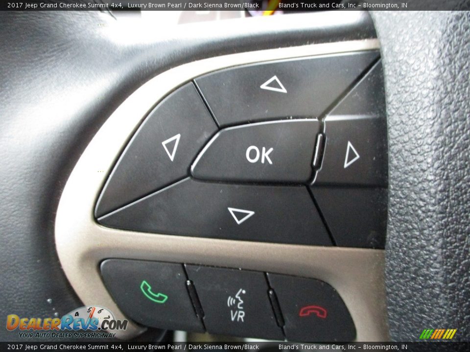 2017 Jeep Grand Cherokee Summit 4x4 Luxury Brown Pearl / Dark Sienna Brown/Black Photo #20