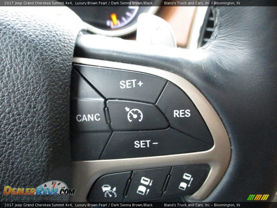 2017 Jeep Grand Cherokee Summit 4x4 Luxury Brown Pearl / Dark Sienna Brown/Black Photo #21