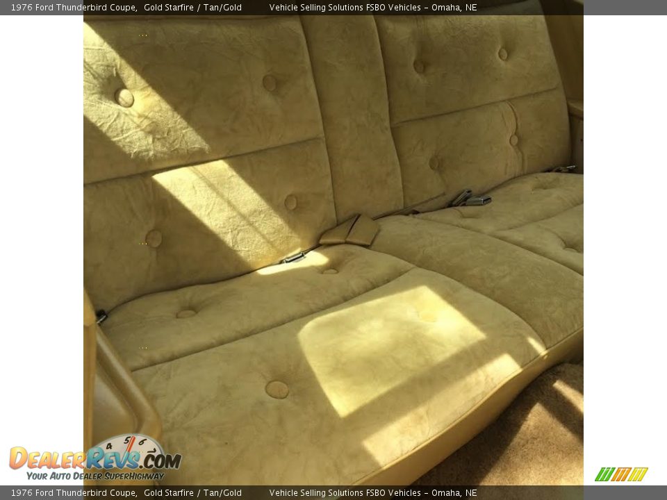 Rear Seat of 1976 Ford Thunderbird Coupe Photo #19