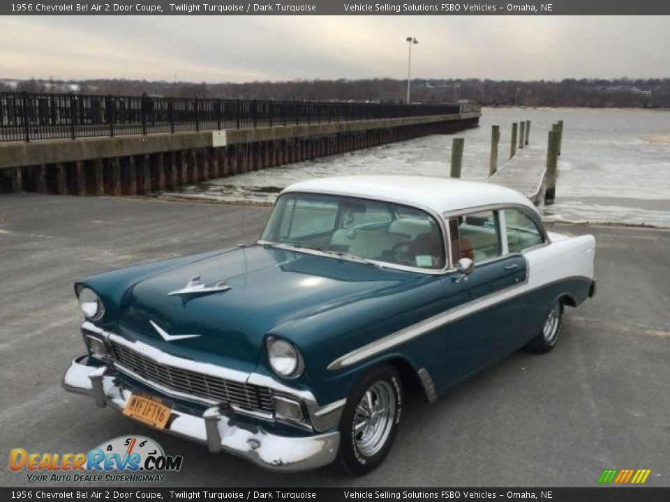 1956 Chevrolet Bel Air 2 Door Coupe Twilight Turquoise / Dark Turquoise Photo #1