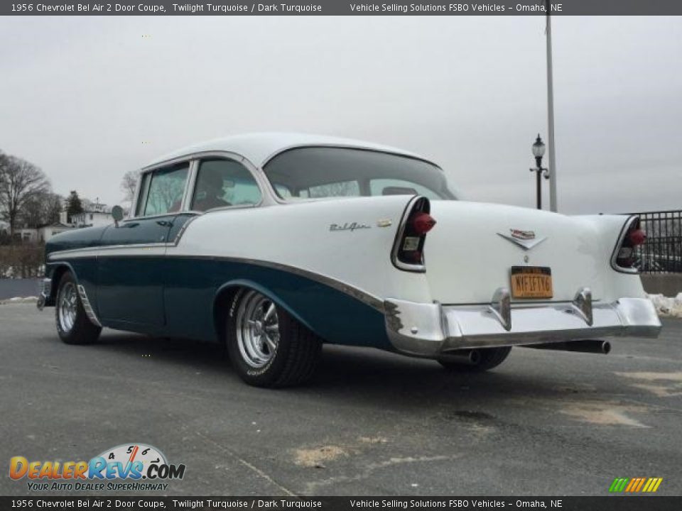 1956 Chevrolet Bel Air 2 Door Coupe Twilight Turquoise / Dark Turquoise Photo #3