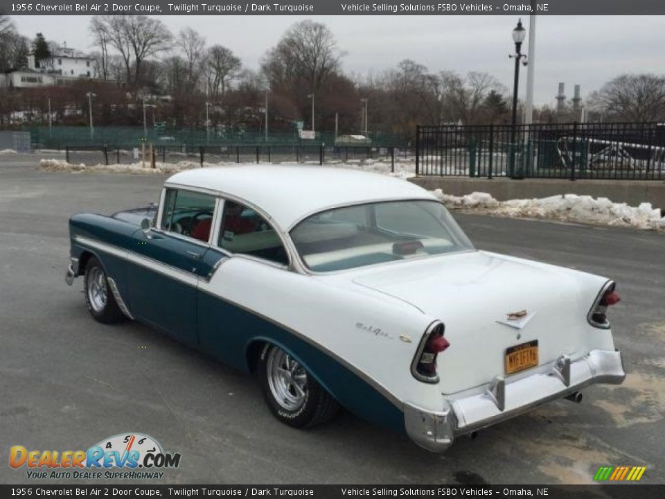 1956 Chevrolet Bel Air 2 Door Coupe Twilight Turquoise / Dark Turquoise Photo #4