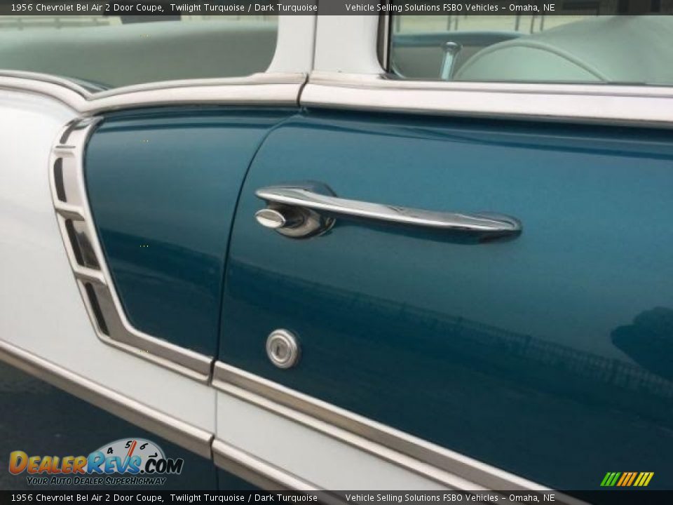 1956 Chevrolet Bel Air 2 Door Coupe Twilight Turquoise / Dark Turquoise Photo #8
