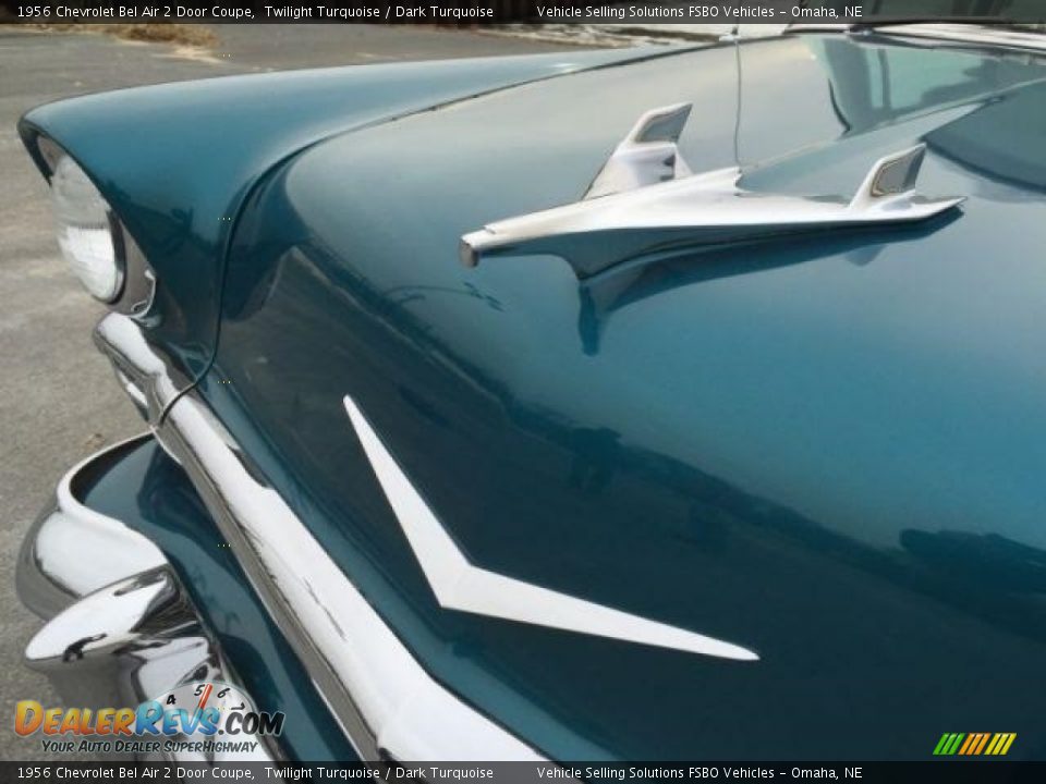 1956 Chevrolet Bel Air 2 Door Coupe Twilight Turquoise / Dark Turquoise Photo #9