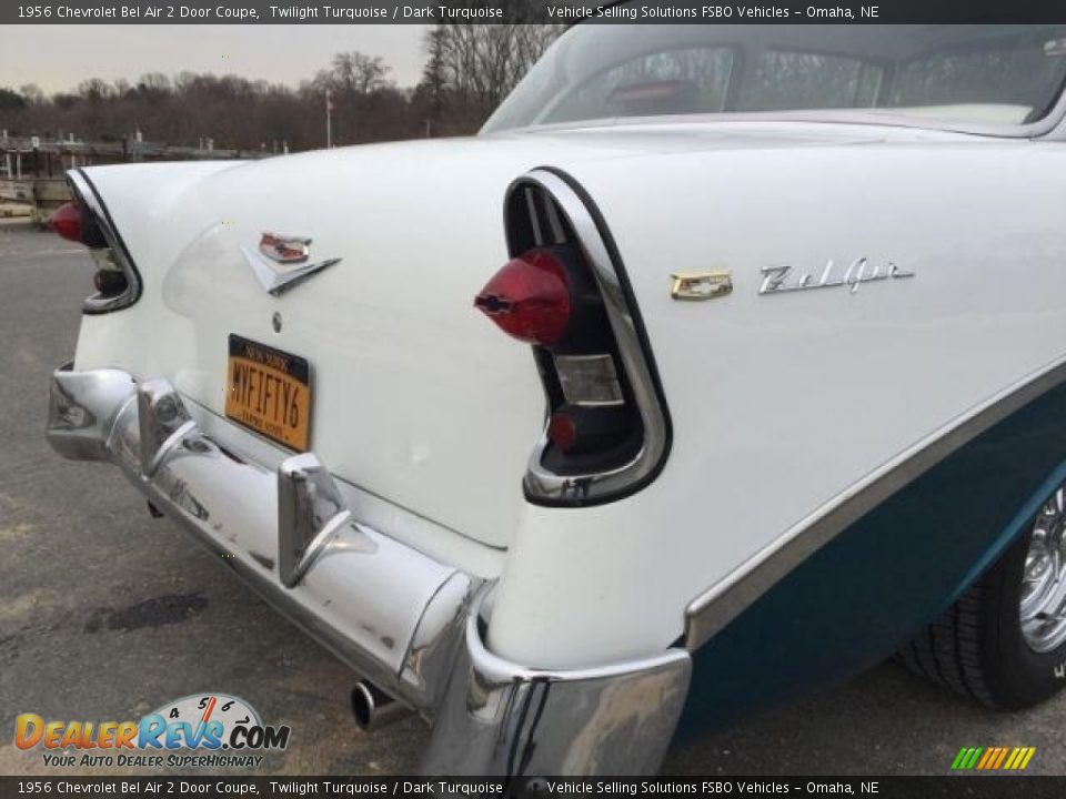 1956 Chevrolet Bel Air 2 Door Coupe Twilight Turquoise / Dark Turquoise Photo #10