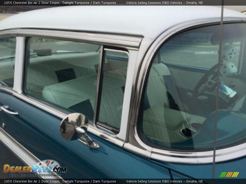 1956 Chevrolet Bel Air 2 Door Coupe Twilight Turquoise / Dark Turquoise Photo #13