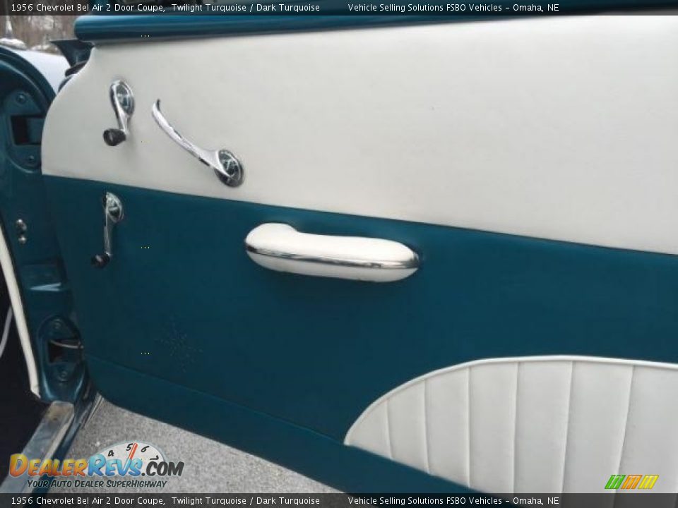 1956 Chevrolet Bel Air 2 Door Coupe Twilight Turquoise / Dark Turquoise Photo #15