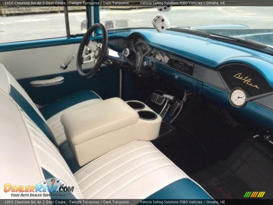 1956 Chevrolet Bel Air 2 Door Coupe Twilight Turquoise / Dark Turquoise Photo #19