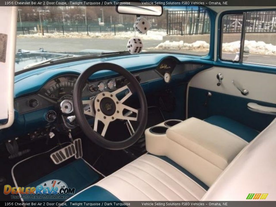 1956 Chevrolet Bel Air 2 Door Coupe Twilight Turquoise / Dark Turquoise Photo #20