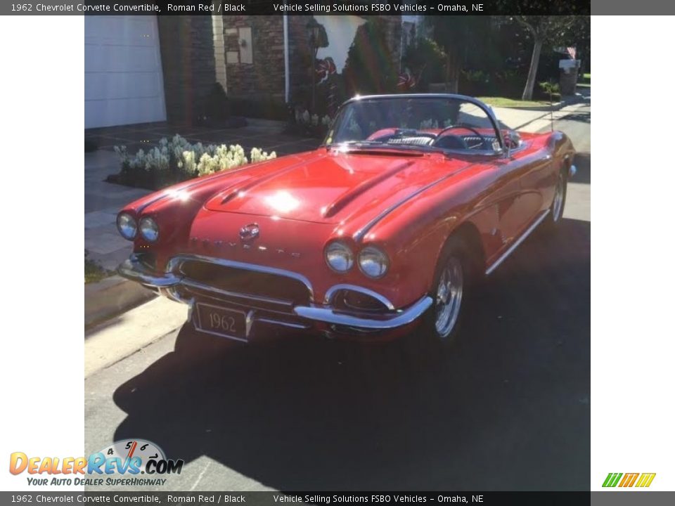 1962 Chevrolet Corvette Convertible Roman Red / Black Photo #1