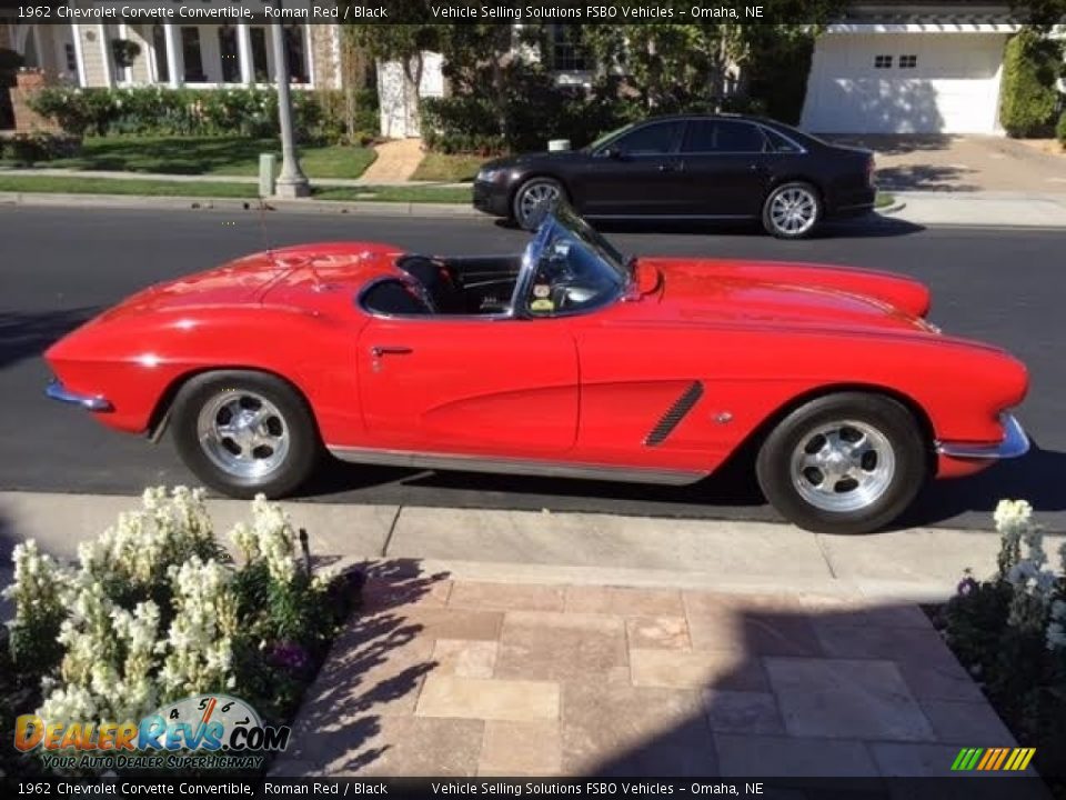 1962 Chevrolet Corvette Convertible Roman Red / Black Photo #5