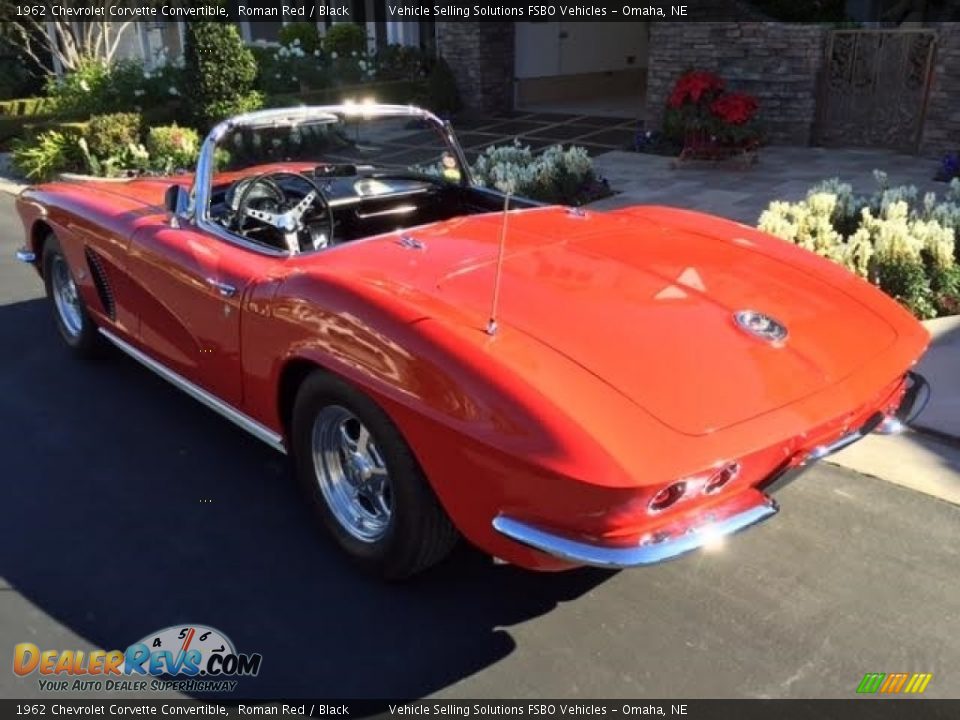 1962 Chevrolet Corvette Convertible Roman Red / Black Photo #9