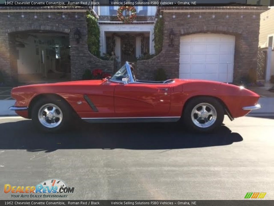 1962 Chevrolet Corvette Convertible Roman Red / Black Photo #10