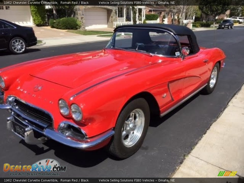 1962 Chevrolet Corvette Convertible Roman Red / Black Photo #12