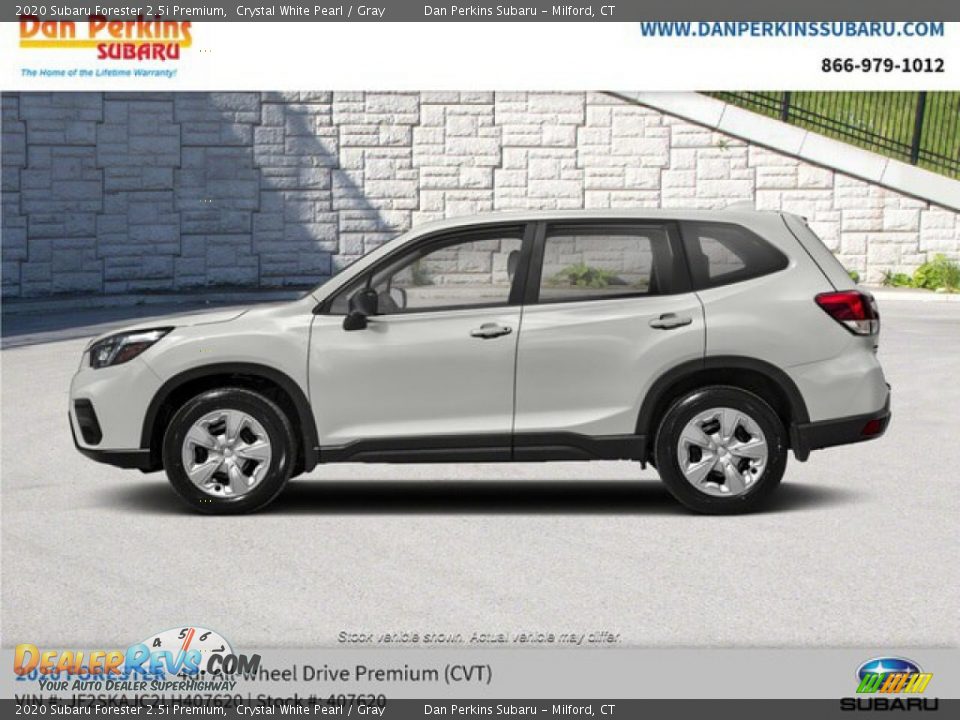 2020 Subaru Forester 2.5i Premium Crystal White Pearl / Gray Photo #2