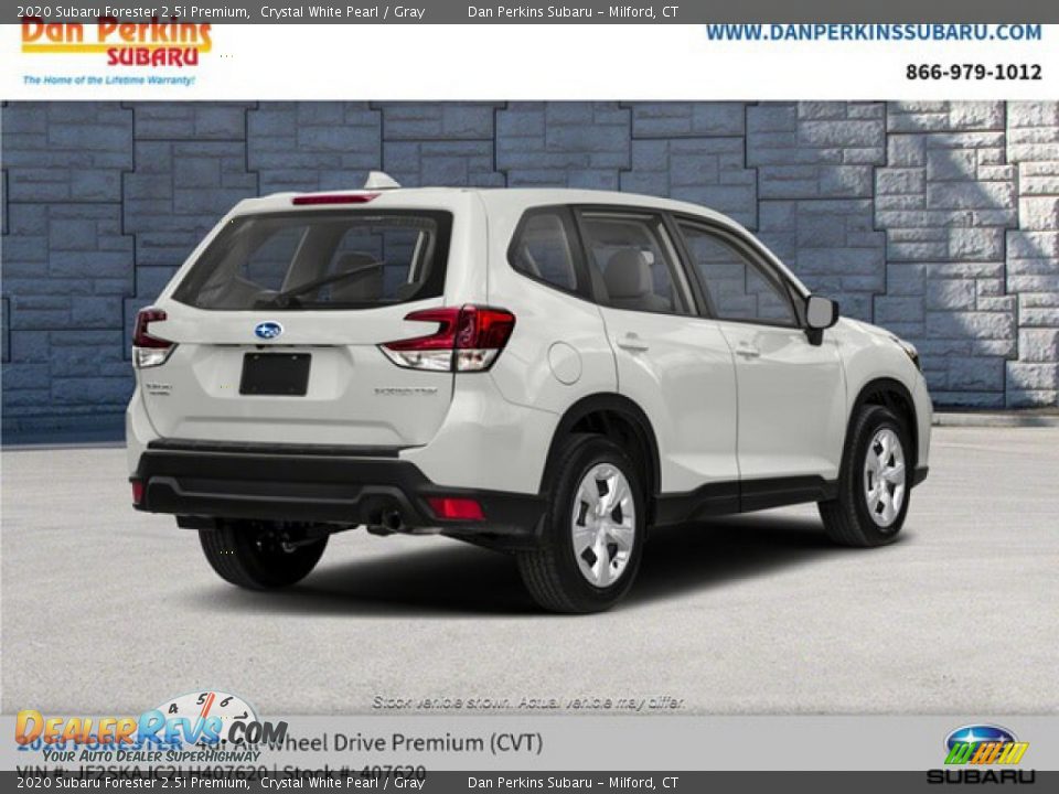 2020 Subaru Forester 2.5i Premium Crystal White Pearl / Gray Photo #3