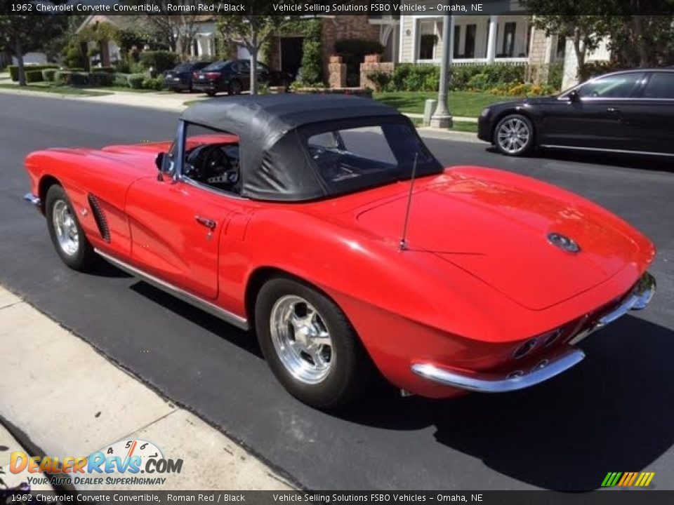 1962 Chevrolet Corvette Convertible Roman Red / Black Photo #14