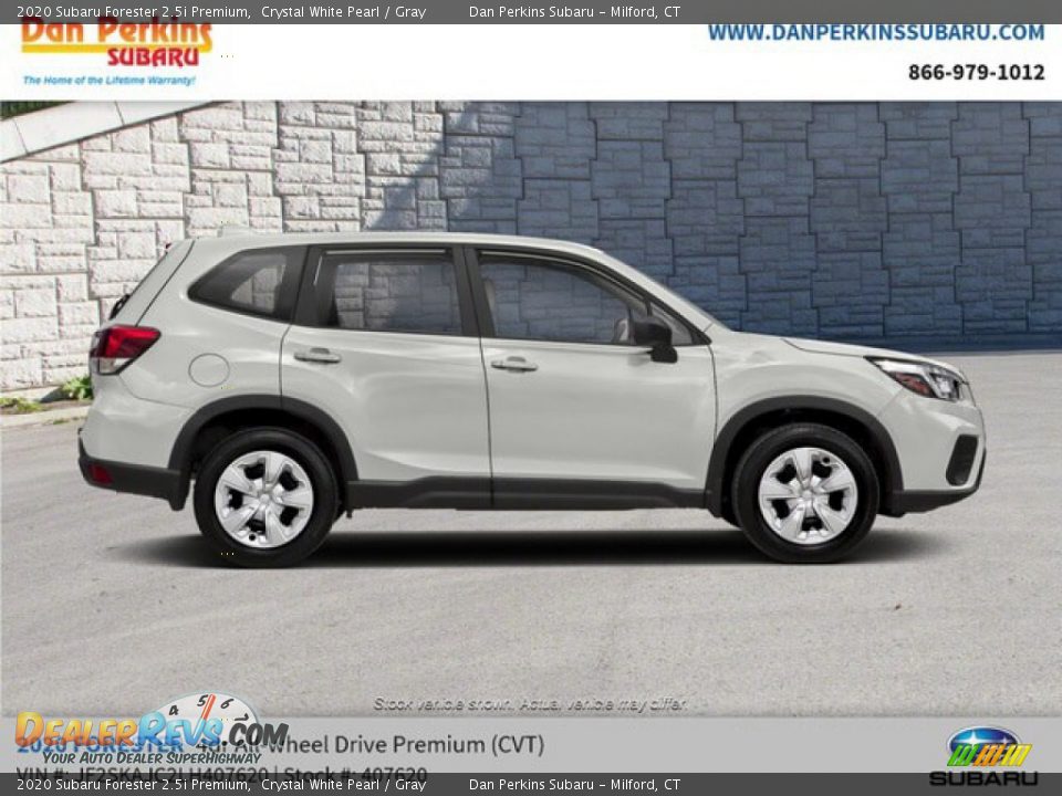 2020 Subaru Forester 2.5i Premium Crystal White Pearl / Gray Photo #5