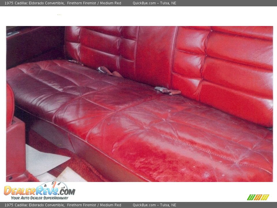 Rear Seat of 1975 Cadillac Eldorado Convertible Photo #8